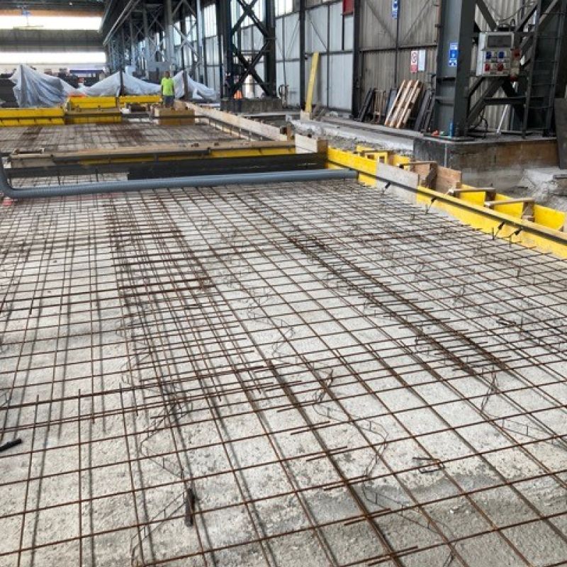Fondazioni per linea di trafilatura – Metallurgica Alta Brianza Spa